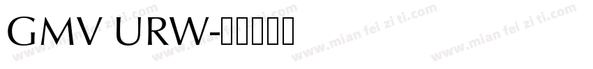 GMV URW字体转换